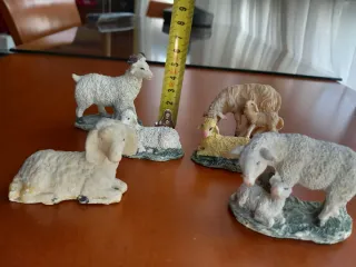 6 figuras belén animales granja