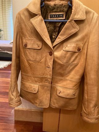 Americana de piel vintage