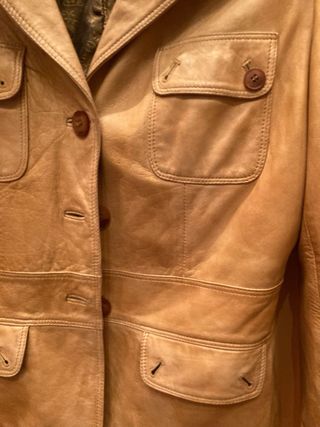 Americana de piel vintage