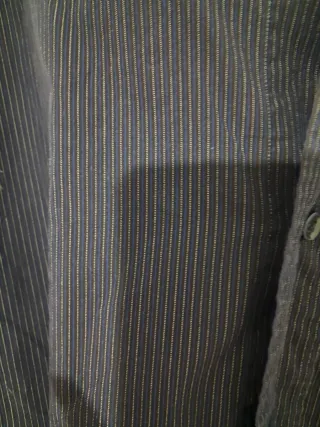 Camicia Lancetti a righe blu e argento