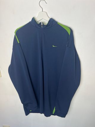 Chaqueta Nike térmica azul y verde 90s 00s Vintage