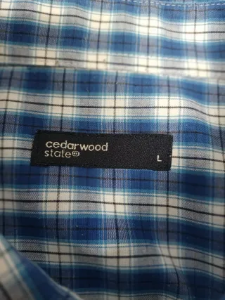 Camisa de chico Cedarwood State cuadros azul