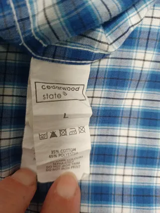 Camisa de chico Cedarwood State cuadros azul