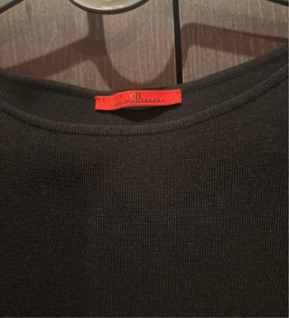 Vestido Carolina Herrera Punto Negro y Blanco