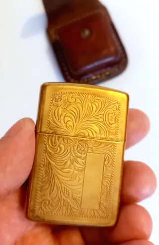 Zippo originale mod. Venetian Brass in Ottone 352B