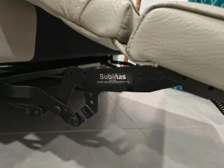 Sofá eléctrico gris de piel