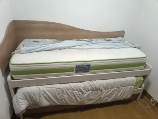 Cama Nido Madera y Tela