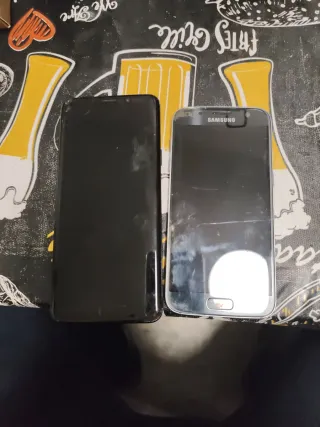 Samsung S9+ y S7 Pantallas Dañadas