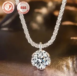 Colgante Plata Ley Moissanita 2kl