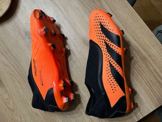 Botas Fútbol Adidas Talla 41 1/3 Naranja/Negro