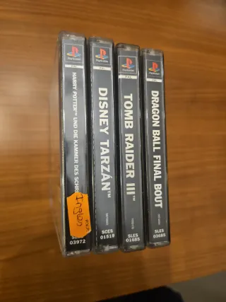 Lote 4 Juegos PS1: Harry Potter, Tarzán, Dragon