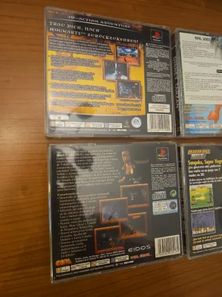 Lote 4 Juegos PS1: Harry Potter, Tarzán, Dragon