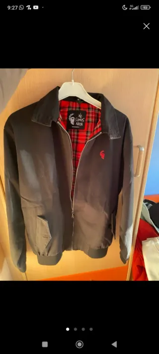 Chaqueta Harrington 198 UNONEUEVOCHO Negra Talla M