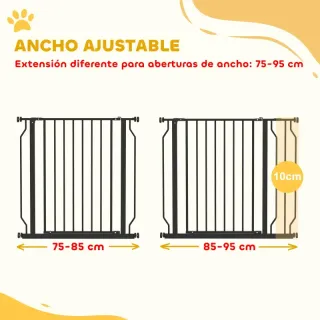 Barrera de seguridad negra