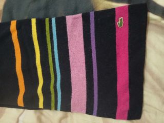 Bufanda Lacoste Rayas Multicolor