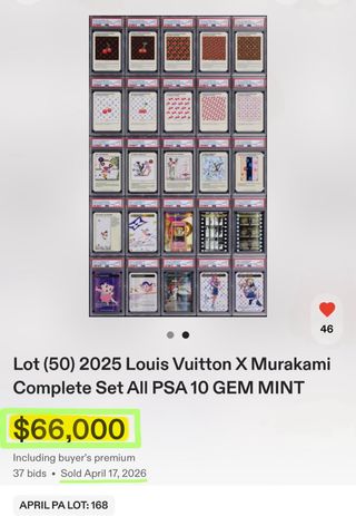 PSA 10 Louis Vuitton x Murakami Colección completa de segunda mano