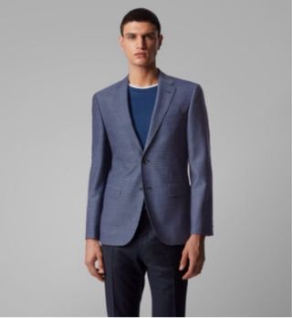 Americana Hugo Boss Azul 100% Lana