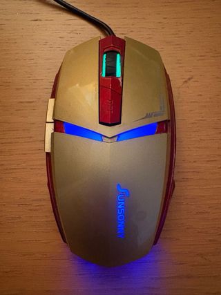 Mouse Luminoso SUNSONNY Iron Man