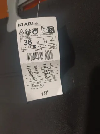 Falda pantalón Kiabi negra