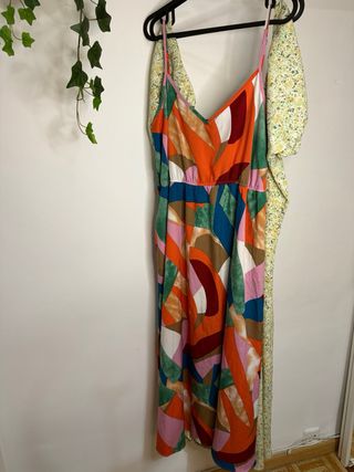 Lote 4 Vestidos Largos Estampados Talla XL