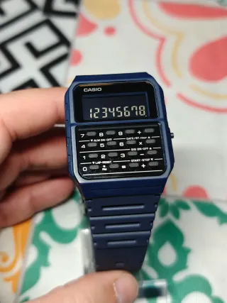 Reloj Casio Calculadora Azul
