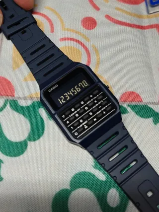 Reloj Casio Calculadora Azul