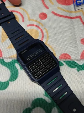 Reloj Casio Calculadora Azul