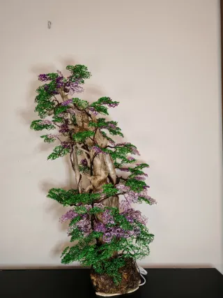 Lampada Albero Decorativo Metallo e Legno