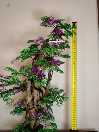 Lampada Albero Decorativo Metallo e Legno