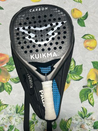 Pala de pádel Kuikma Hybrid Carbon + funda