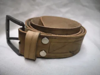 Cinturón Piel Medieval Artesanal