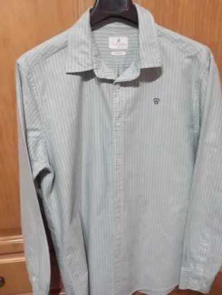 Camisa Rayas Verdes Talla M