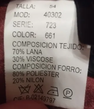 Chaquetón de paño hombre negro