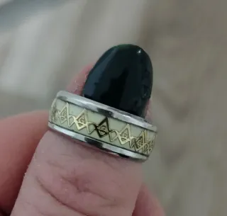 Anello Acciaio Inossidabile Masonico