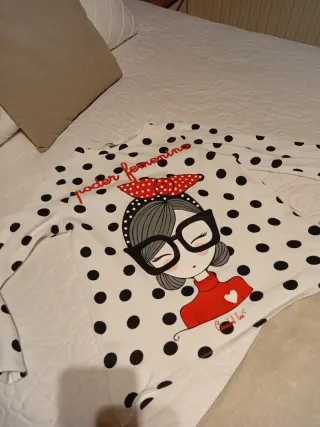 Sudadera Anabel Lee niña lunares