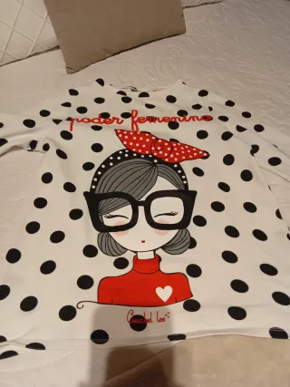 Sudadera Anabel Lee niña lunares