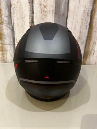 Casco Moto Integral HJC Negro Rojo