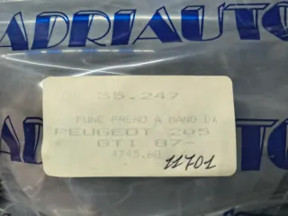 Peugeot 205 GTI cavi freno a mano