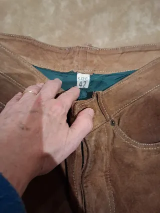 Pantalón vintage de ante  marrón marca Individual