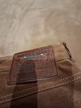 Pantalón vintage de ante  marrón marca Individual