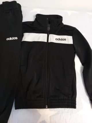 Chándal Adidas Negro Talla S (7-8 años)