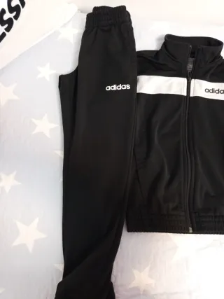 Chándal Adidas Negro Talla S (7-8 años)