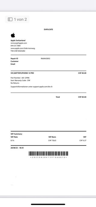 iPhone 13 Pro Blanco 128gb  batería cambiada