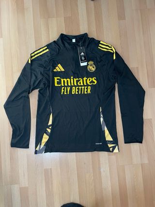 Chándal Real Madrid Adidas Negro y Dorado