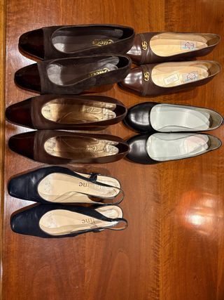 Zapatos de Salón Marrones y Negros