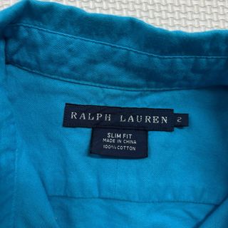 Camisa Ralph Lauren Slim Fit azul unisex