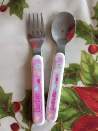 Set posate Barbie bambini