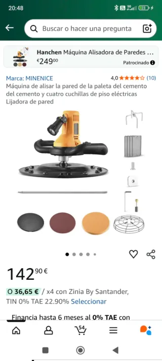 Máquina alisadora de cemento