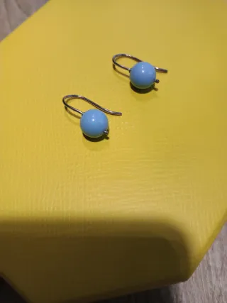 Pendientes Plata con Piedra Azul