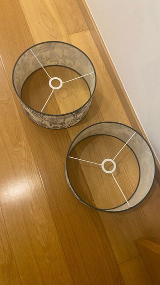 Pantalla Lámpara Cilíndrica Naturaleza D35